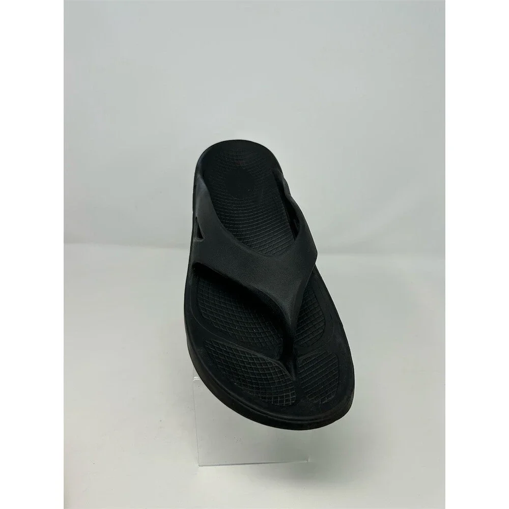 OOFOS OOriginal Recovery Flip Flops Sandals Black Unisex Comfort Size 13